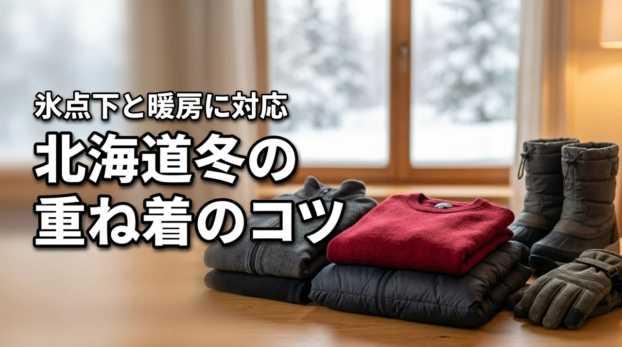 北海道の冬の服装で迷ったら？氷点下と暖房の両方に対応する重ね着のコツ