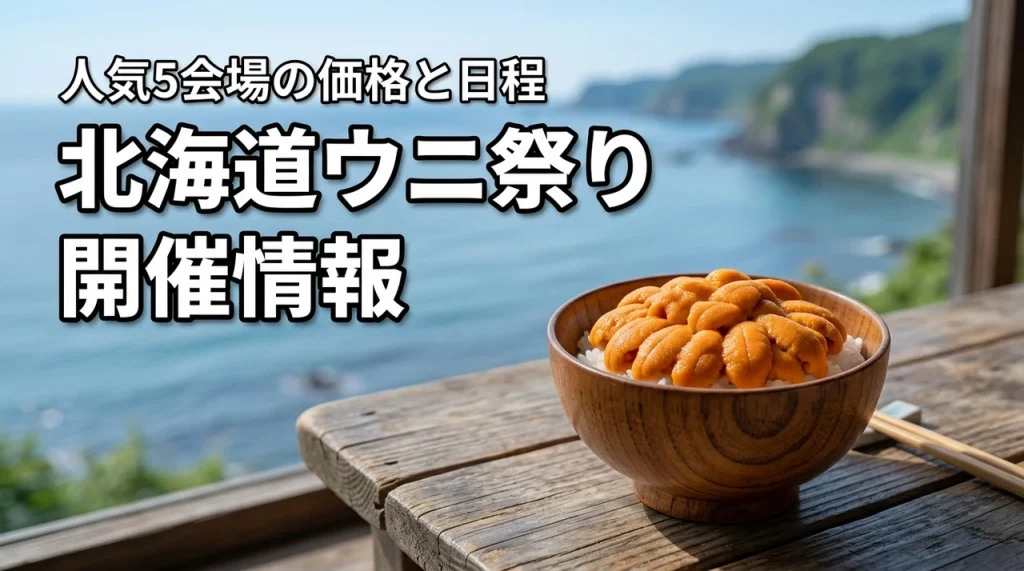北海道ウニ祭り情報の開催スケジュール！人気5会場のメニューや価格帯も紹介