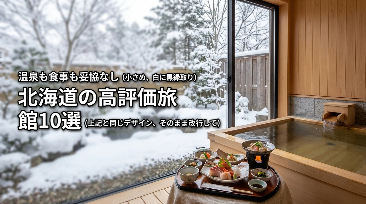北海道の高評価旅館ランキング！温泉も食事も妥協したくない人が選ぶべき宿10選