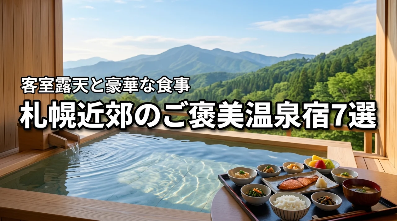 【至福】札幌近郊のご褒美温泉宿7選！客室露天風呂や豪華な食事で非日常へ