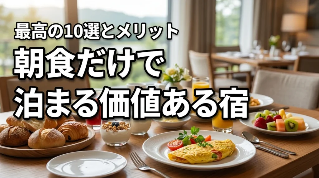 朝食だけで泊まる価値がある宿10選！プロが選ぶ最高の食事とメリットを公開