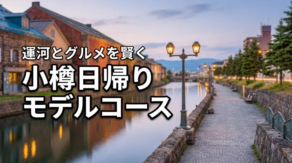 【失敗したくない方へ】小樽日帰りモデルコース！運河の絶景とグルメを賢く満喫
