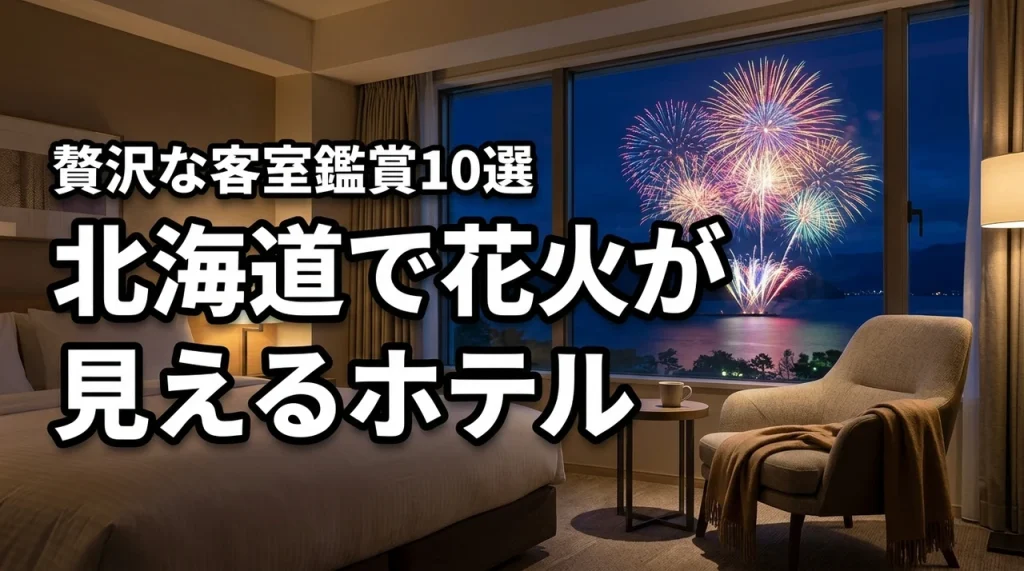 北海道で花火が見えるホテル10選！客室から贅沢に鑑賞するメリットも公開