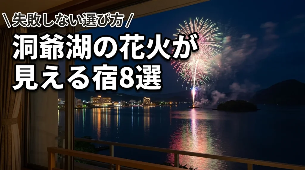 洞爺湖の花火が見えるホテル・温泉宿おすすめ8選！失敗しない選び方も紹介