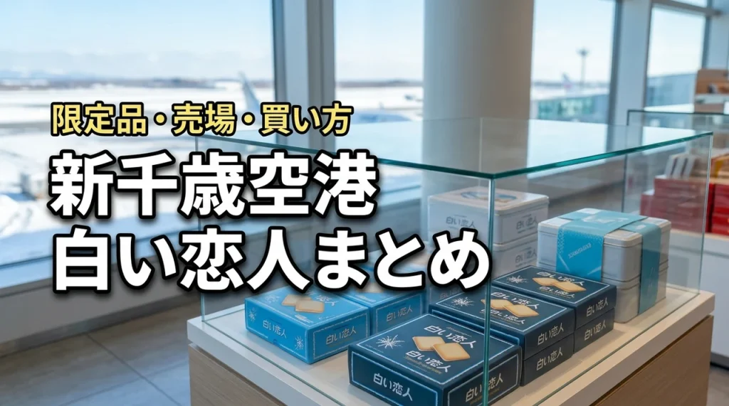 【必見】新千歳空港で買える白い恋人まとめ！限定商品・販売場所と効率的な買い方
