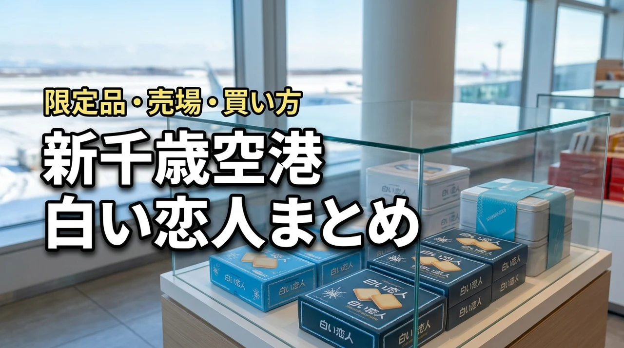 【必見】新千歳空港で買える白い恋人まとめ！限定商品・販売場所と効率的な買い方