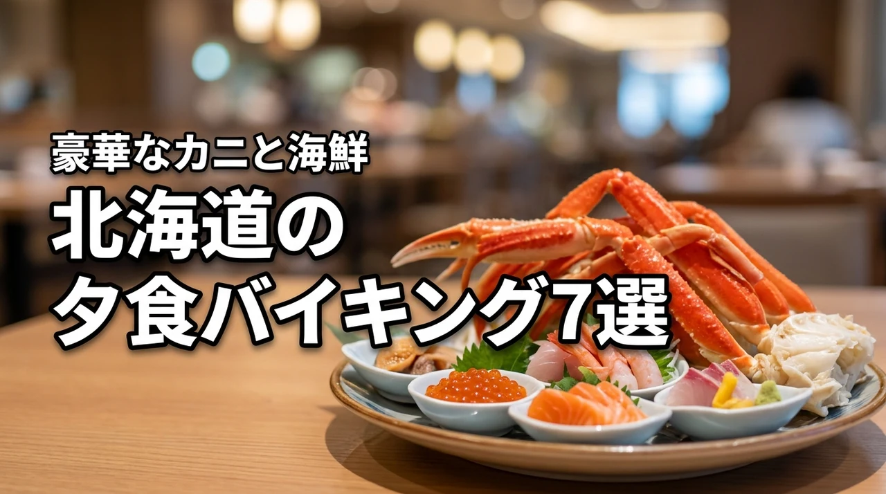 【海鮮・カニ】北海道の夕食バイキング付きホテル予約で外さない厳選7宿を公開