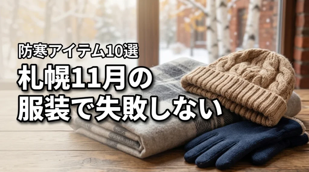 札幌の11月の服装で失敗しない！おすすめの防寒アイテム10選と気温別の目安