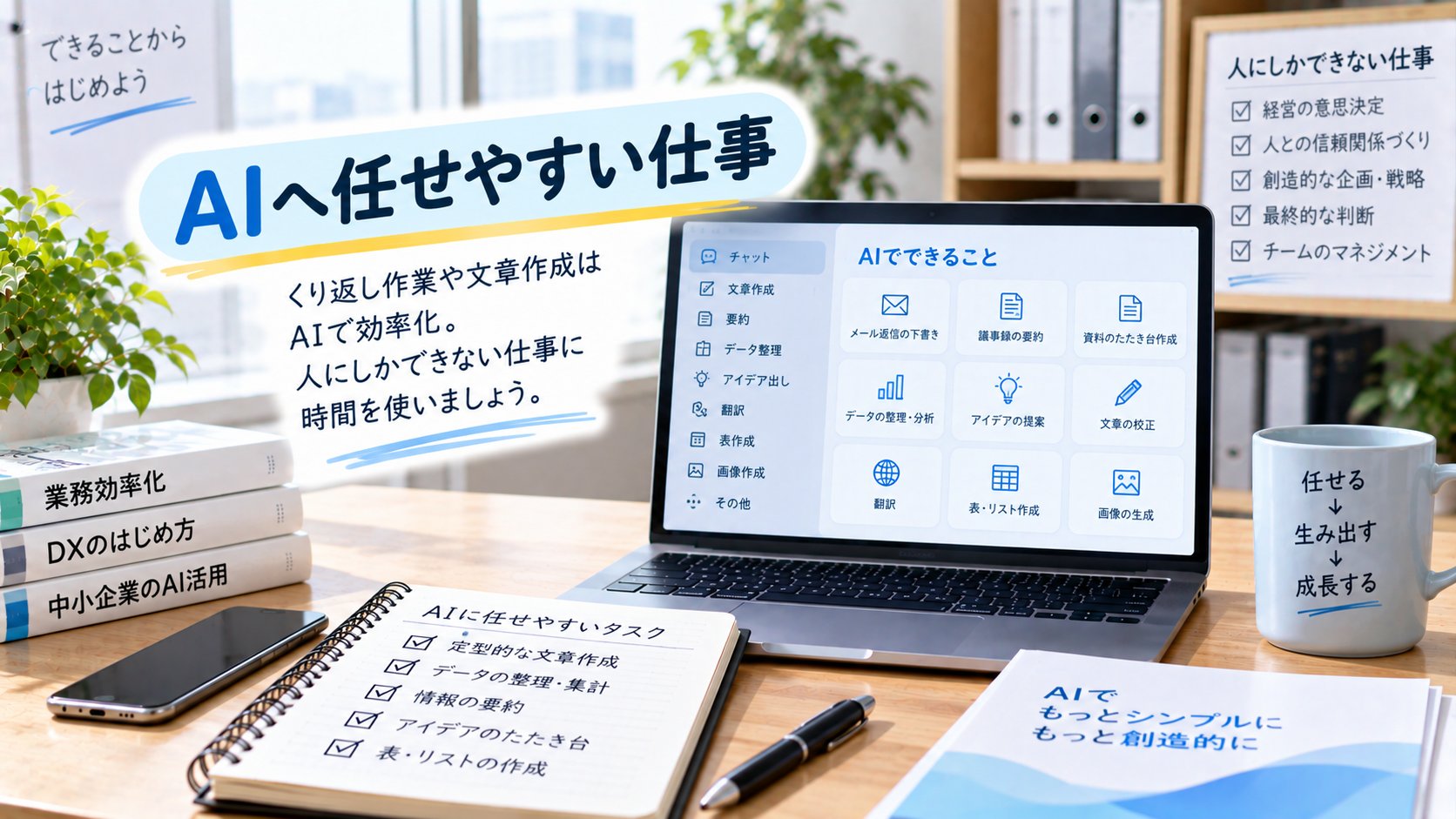 AIへ任せやすい仕事