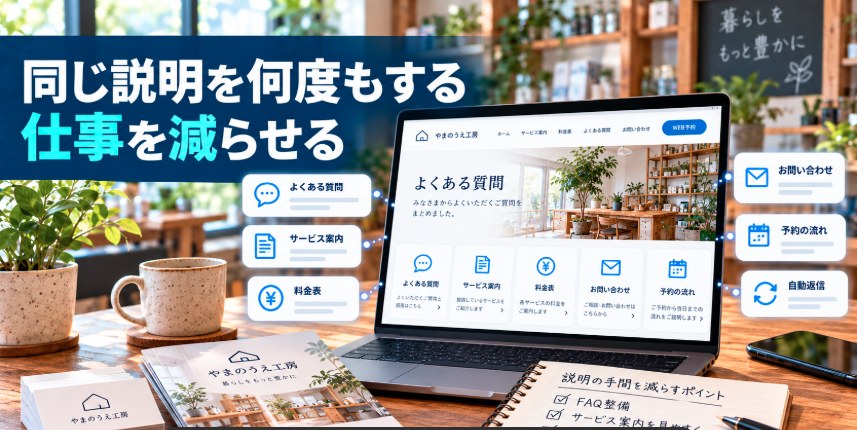 理由2．同じ説明を何度もする仕事を減らせる
